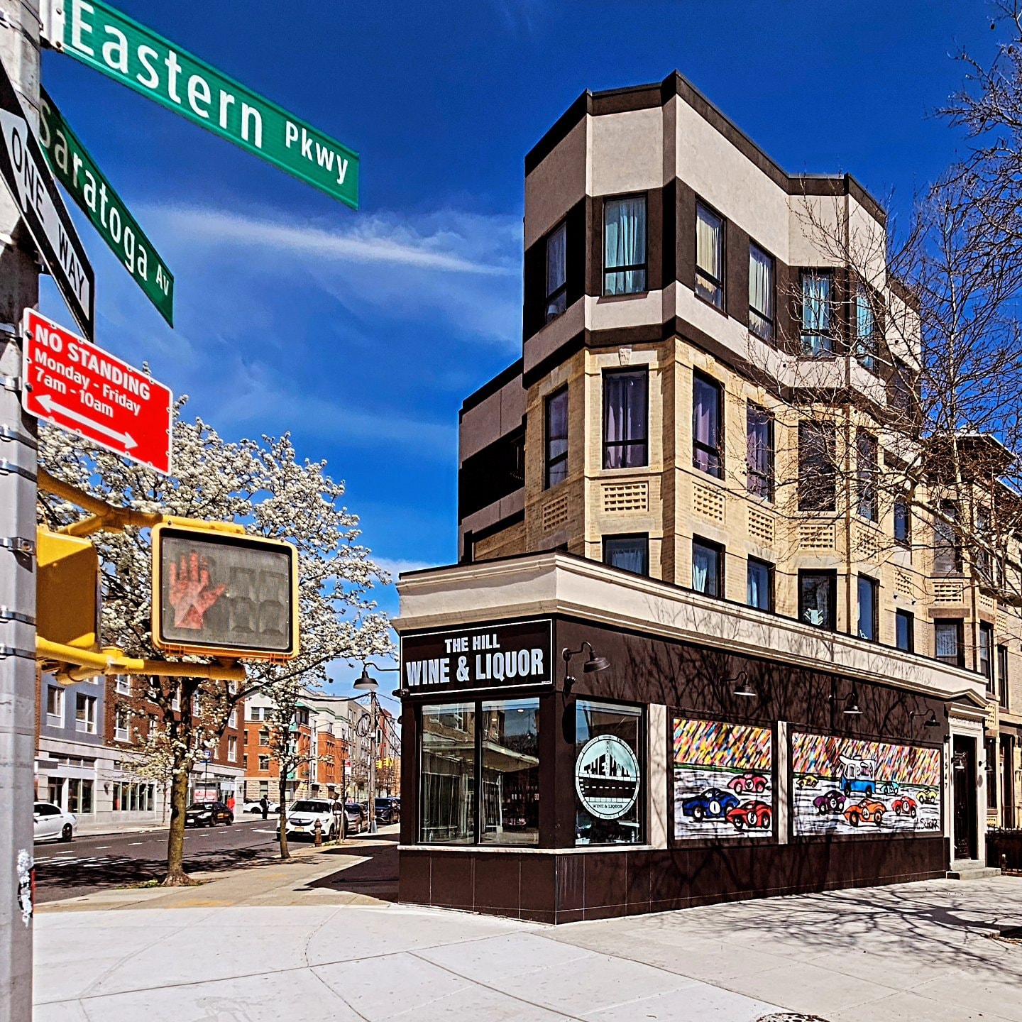 Da Race - Eastern Pkwy Saratoga Ave corner with car mural